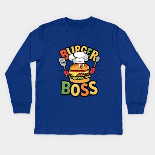 Burger Boss Kids Long Sleeve T-Shirt